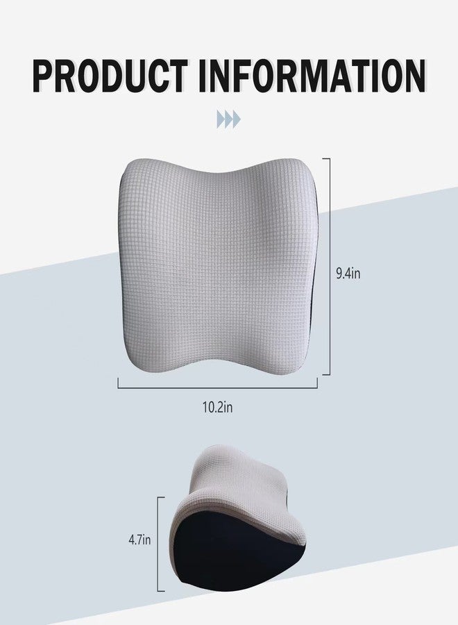 SPRFUFLY Ultra Soft Car Headrest Pillow, Car Pillow for Driving with Adjustable Strap, 100% Memory Foam Neck Cushion, Breathable Removable Cover & Ergonomic Design - Car Neck Pillow(Moonlight-Silver, 1PC) - Image 2