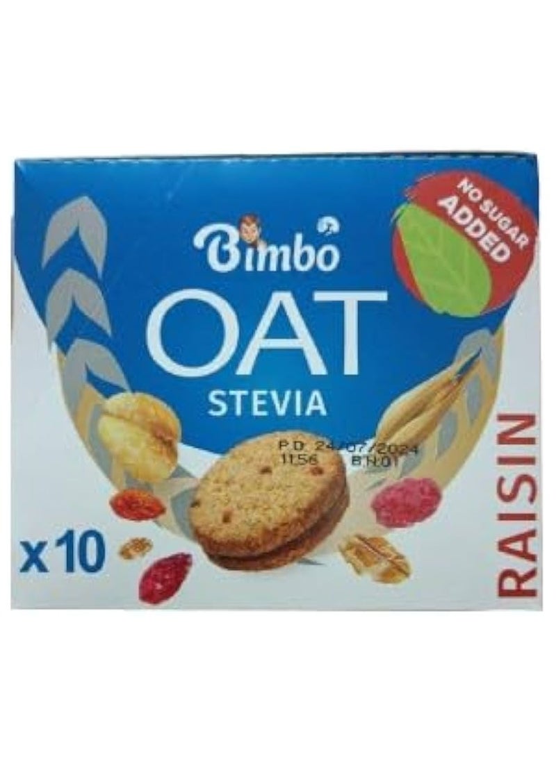 Bimbo Raisin Oat Stevia Buscuit - Pack Of 10 