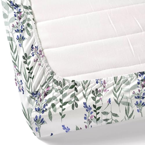 Home Ecstasy 100% Cotton King Fitted Bedsheet with 2 Pillow Covers - (Size 72 x 78 inches, 140 TC, Colour - White) - Image 5