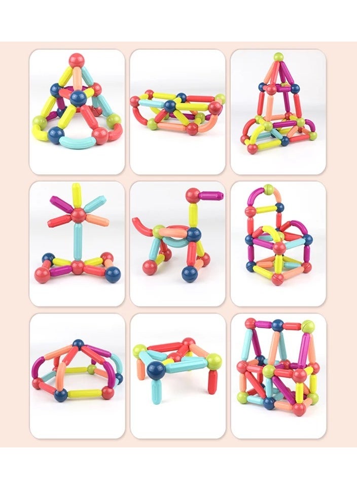 child toy 26 PCS Magnetic Bar Children's Early Education Puzzle Toys With Varying Shapes Assembled With Large Particles Of Magnetic Blocks Toy Set  - Image 1