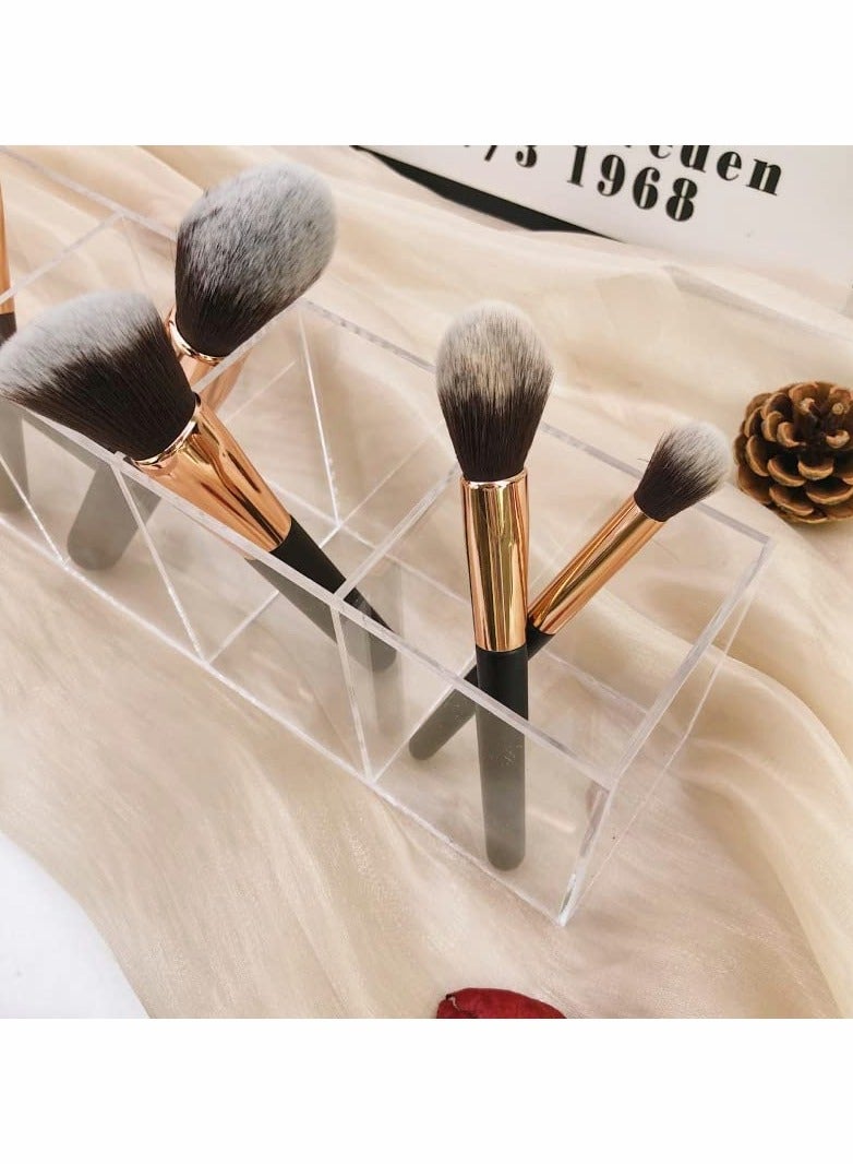 Generic Clear Acrylic Desk Organizer with 4 Compartments - Versatile Pen, Pencil, and Makeup Brush Holder for Office, Bathroom, and Kitchen  - Image 5