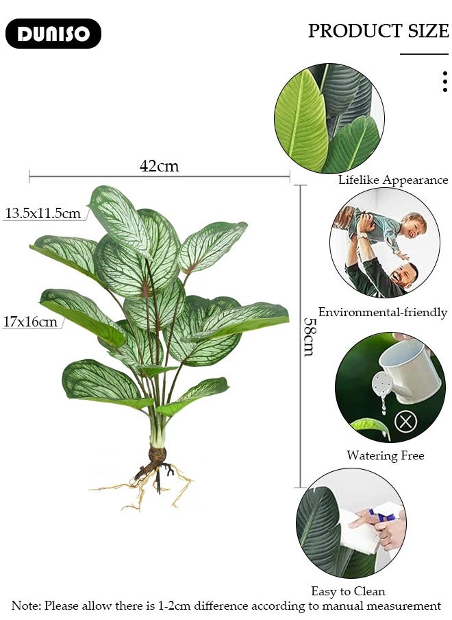 DUNISO Artificial Tree Fake Plant Potted Faux Tree Decorative Greenery Perfect lifelike Plant for Home Decoration Office Indoor Outdoor Balcony Living Room,Without Flowerpot  - Image 4