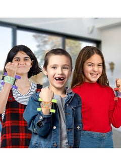 SYOSI Pull Back Skateboard Slap Bracelets, Set of 4, Skateboard Bracelets for Kids with Pullback Motion, Wristbands for Children in 4 Different Designs, Skate Board Party Favors, Teenager Children Toys  - Image 5