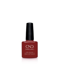 CND Shellac Gel Nail Polish, Long-lasting NailPaint Color with Curve-hugging Brush, Red/Burgundy Polish, 0.25 fl oz  - Image 1