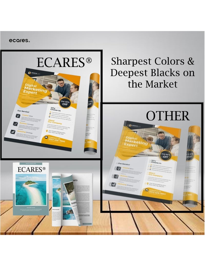 ECARES® 207A Compatible Toner Cartridge W2212 Color Laserjet Pro M255nw M255dw MFP M282nw M283fdn M283fdw Printer (Yellow) - Image 2