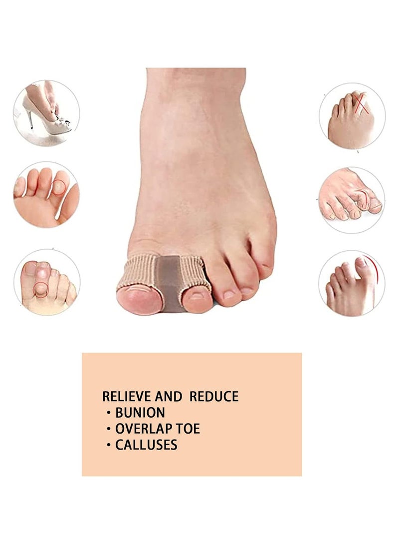 Dubkart Toe Spacers Separator, Gel Toe Spacers Bunion Corrector，Breathable Fabric Bunion Corrector, Gel Bunion Corrector for Overlapping Toe and Bunion Pain Relief - Image 2