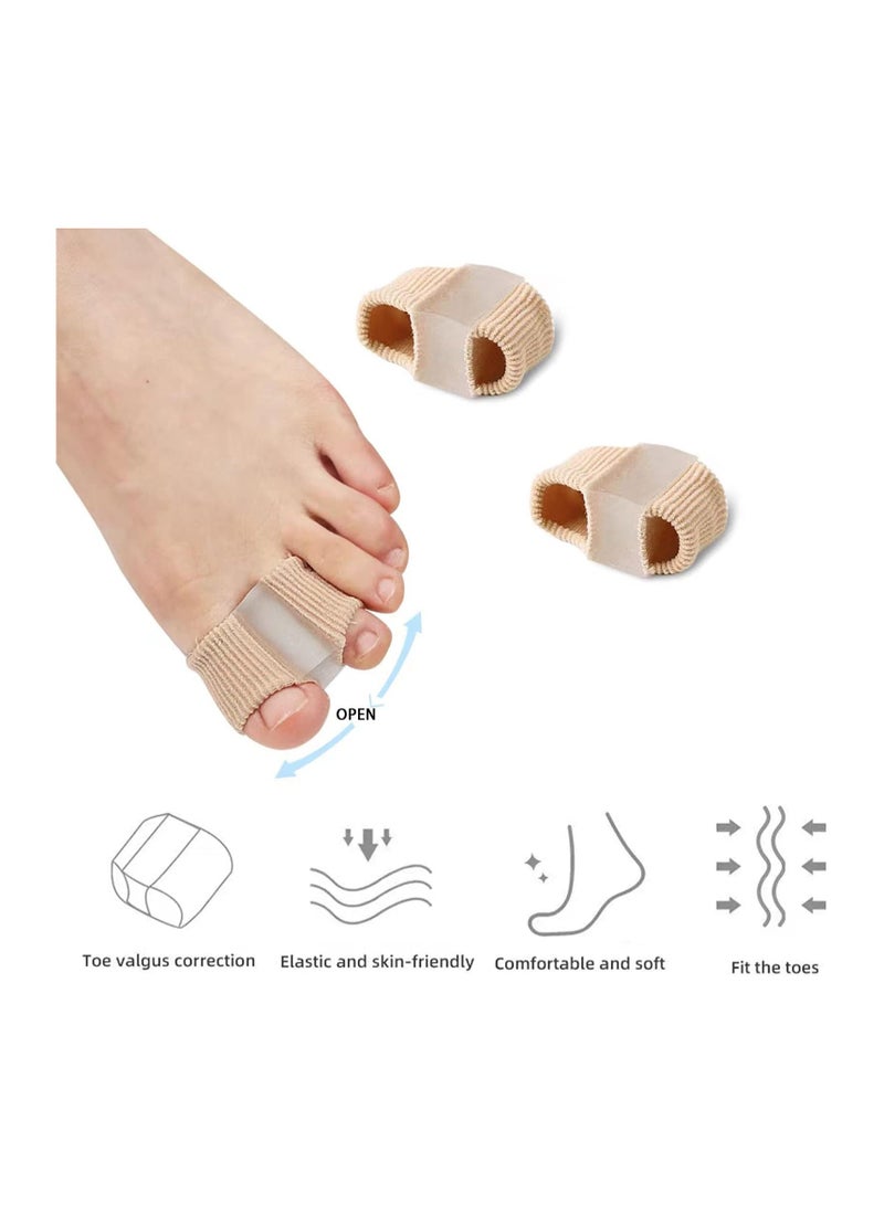 Dubkart Toe Spacers Separator, Gel Toe Spacers Bunion Corrector，Breathable Fabric Bunion Corrector, Gel Bunion Corrector for Overlapping Toe and Bunion Pain Relief - Image 3