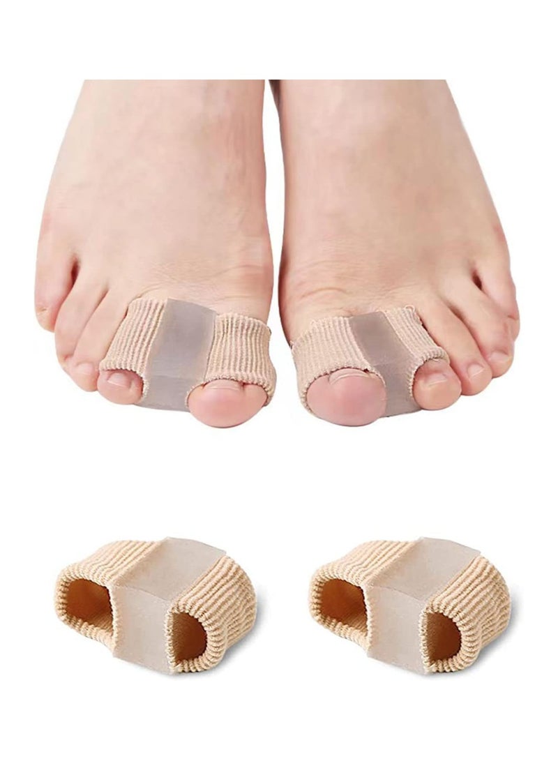 Dubkart Toe Spacers Separator, Gel Toe Spacers Bunion Corrector，Breathable Fabric Bunion Corrector, Gel Bunion Corrector for Overlapping Toe and Bunion Pain Relief - Image 1