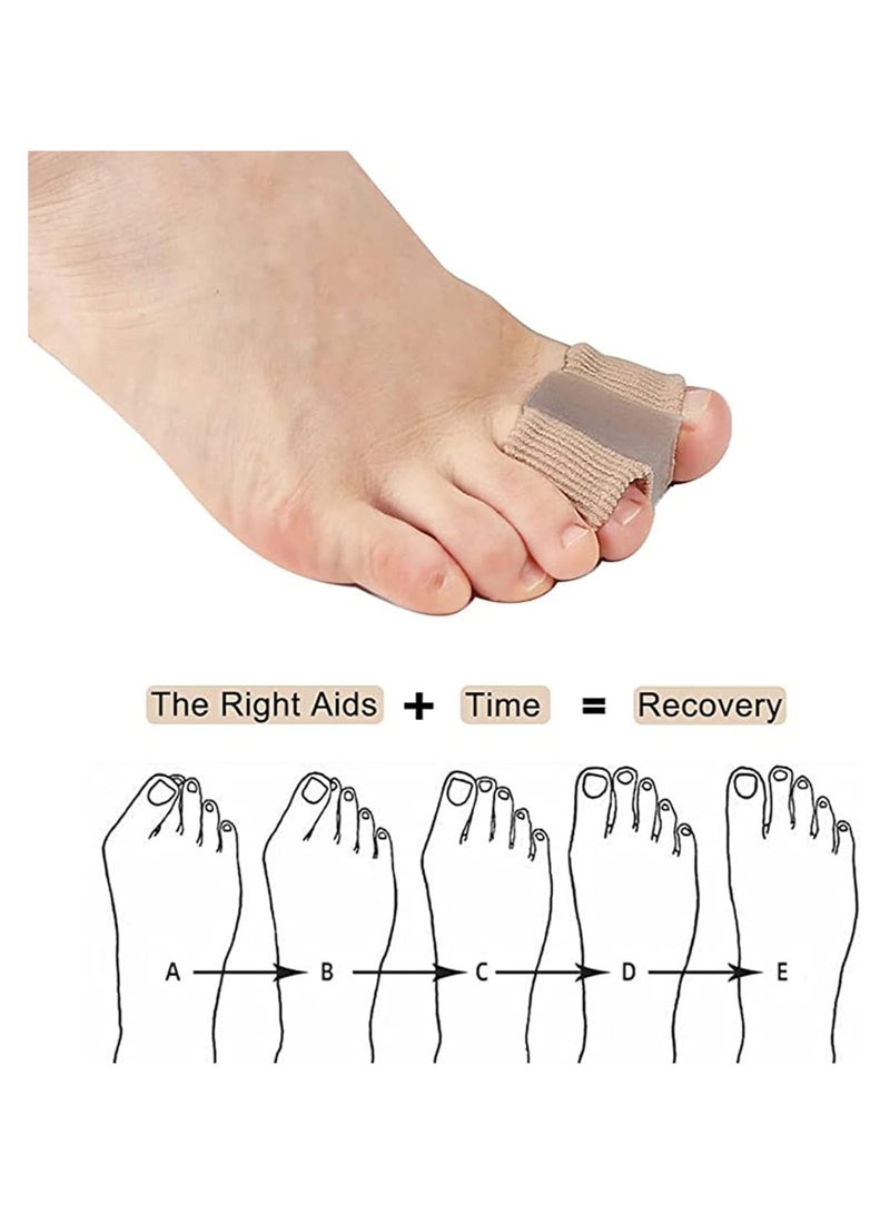 Dubkart Toe Spacers Separator, Gel Toe Spacers Bunion Corrector，Breathable Fabric Bunion Corrector, Gel Bunion Corrector for Overlapping Toe and Bunion Pain Relief - Image 4