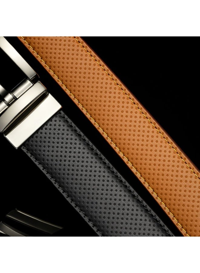 Pin Dot Reversible Leather Belt - Image 2