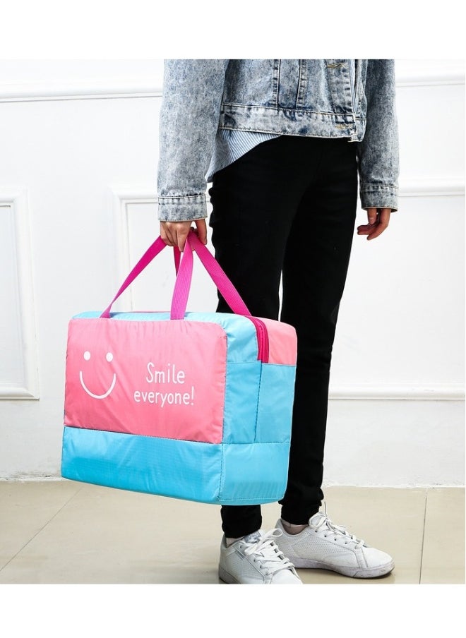 Generic Waterproof Dry Wet Separation Swimwear Clothes Bag Pink/Blue  - Image 3