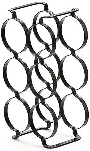 Mango Steam 6 Bottle Counter-top Wine Rack - Storage Organizer for Kitchen Countertops, Pantry, Fridge - (Black) - Image 5