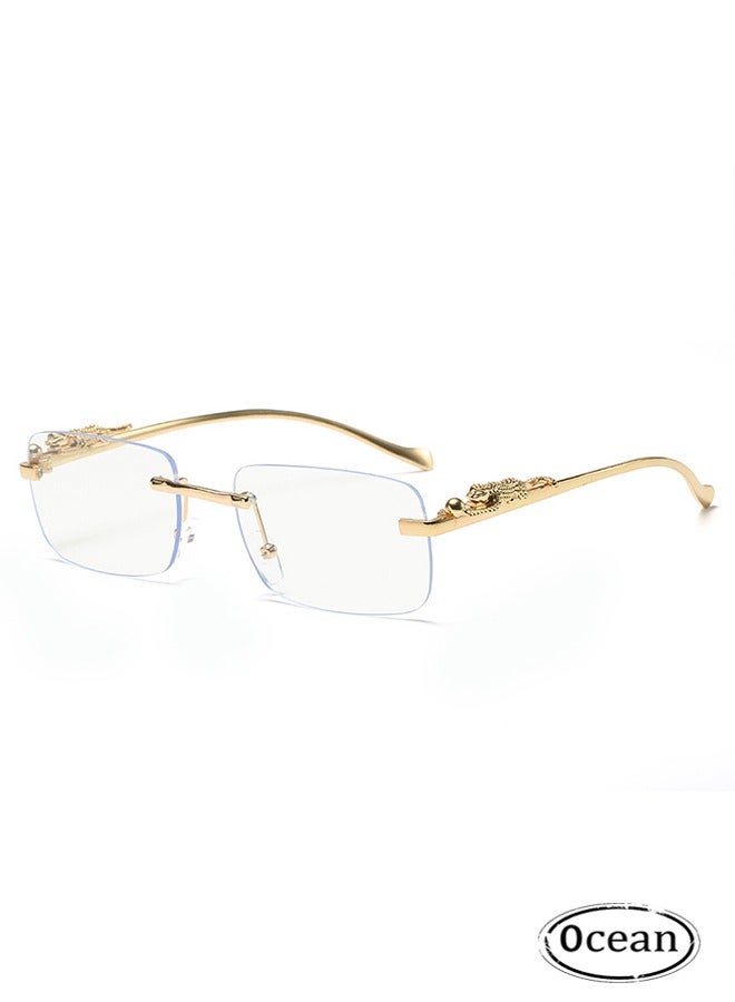 Ocean Stylish Cheetah Metal Head Sunglasses - Image 1