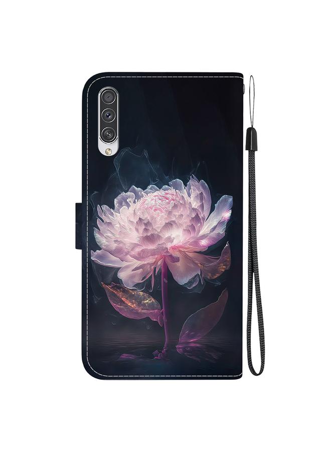 اس-توب جراب لهاتف Samsung Galaxy A70 / A70s مصنوع من الجلد برسومات ملونة وملمس كريستالي - Image 3