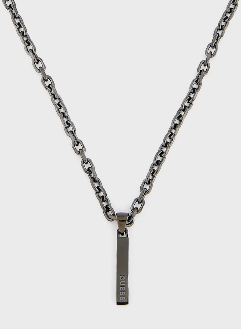 GUESS Juxn03001Jwgmt/U Logo Necklace