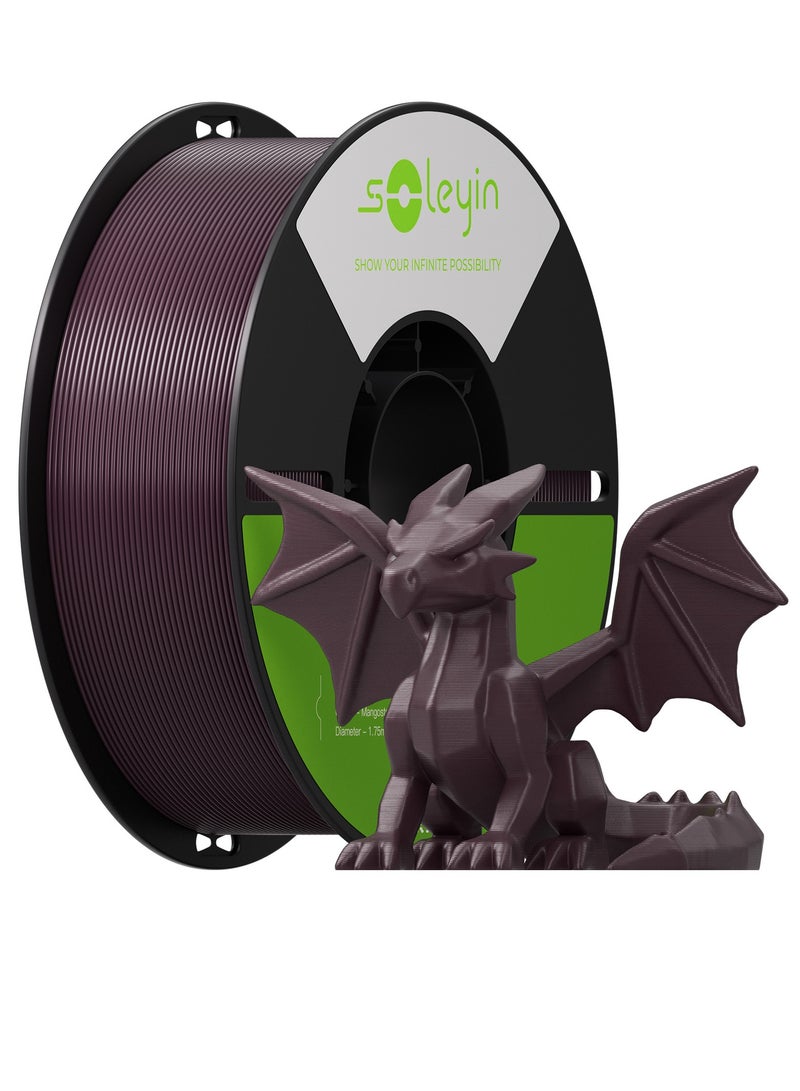 Creality 3D 3D Printer Filament, 1.75mm Soleyin Basic PETG Filament fot 3D Printing, High-Speed Filaments , Fit Most FDM 3D Printer, Soleyin by Creality Filament, PETG Mangosteen Purple Mangosteen Purple - Image 1