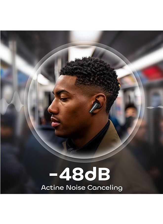 Garlo - Garlo True Wireless Earbuds, Bluetooth 5.4 Earphones, Headphones Wireless with Active Noise Cancellation, Smart Case, 48Hs Playtime In Ear buds, 6-Mic Deep Bass Earbuds, Customization via App - Image 1