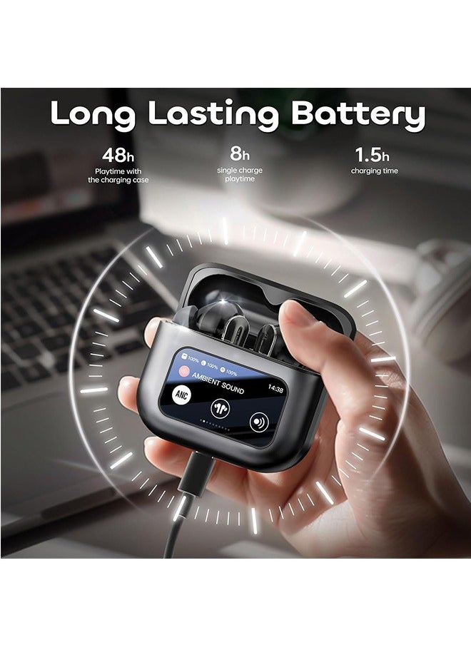 Garlo - Garlo True Wireless Earbuds, Bluetooth 5.4 Earphones, Headphones Wireless with Active Noise Cancellation, Smart Case, 48Hs Playtime In Ear buds, 6-Mic Deep Bass Earbuds, Customization via App - Image 1