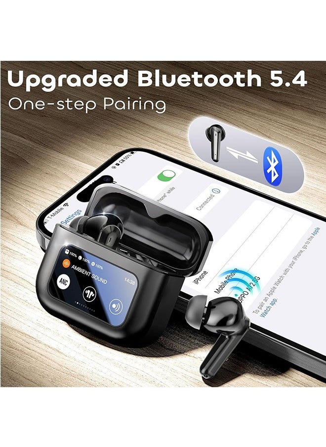 Garlo - Garlo True Wireless Earbuds, Bluetooth 5.4 Earphones, Headphones Wireless with Active Noise Cancellation, Smart Case, 48Hs Playtime In Ear buds, 6-Mic Deep Bass Earbuds, Customization via App - Image 1