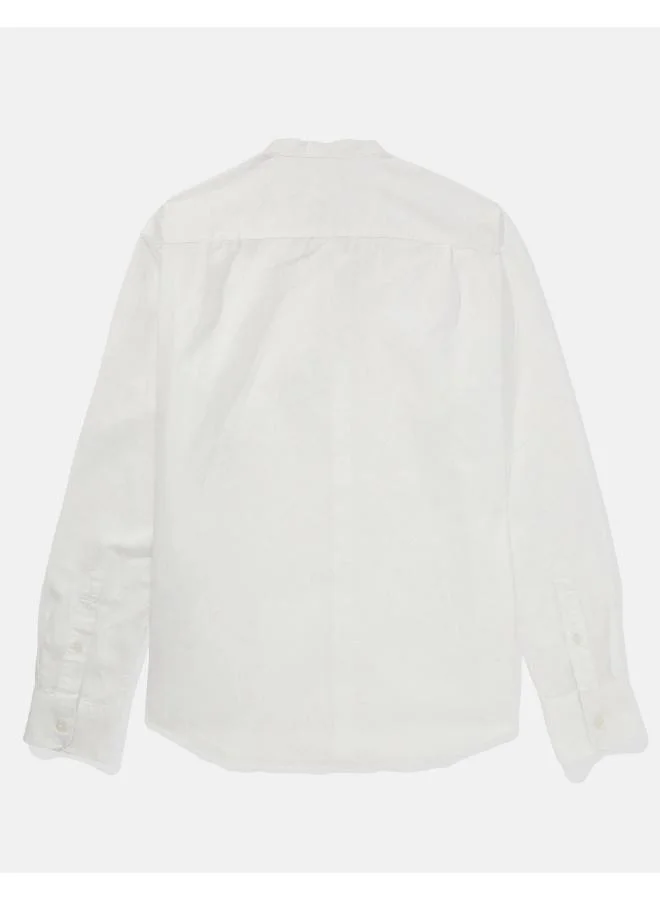 American Eagle Band Collar Regular Fit Shirt