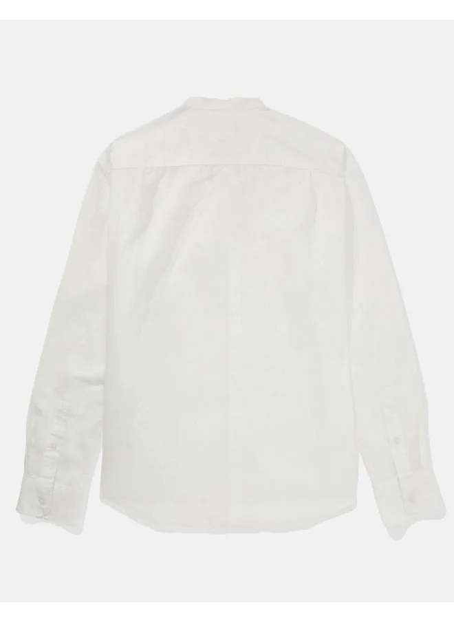 American Eagle Band Collar Regular Fit Shirt