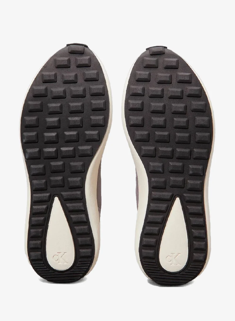 Calvin Klein Jeans Oyster Mushroom/Formal Grey Leather Trainers for Men | Best Price UAE