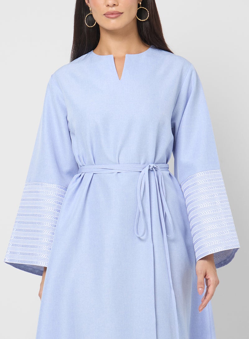 Khizana Abaya With Patterned Sleeves - Image 3