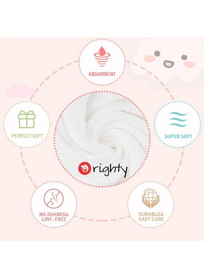Orighty Burp Cloths For Baby 8 Pack Super Soft & Absorbent Coral Fleece Baby Burp Cloth 20 X 10 Inch Gentle & Large Burp Rugs For Baby Sensitive Skin Burping Cloths For Newborn Essential White - Image 2