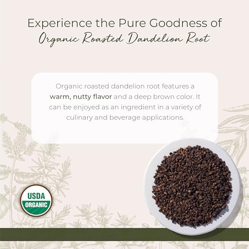 Starwest Botanicals Organic Roasted Dandelion Root  Loose Leaf Herbal Tea Cut  Sifted Certified Kosher NonGMO CaffeineFree  Bulk 1 lb Bag - Image 5