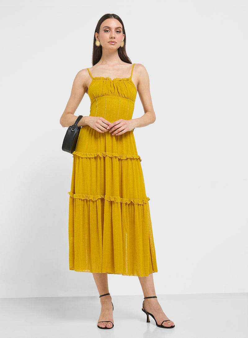 ELLA Tiered Strappy Dress  - Image 1