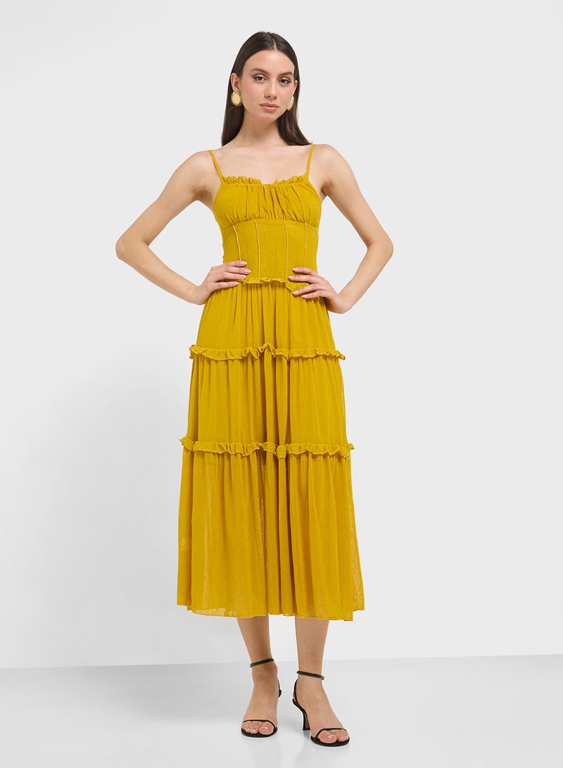 ELLA Tiered Strappy Dress  - Image 4