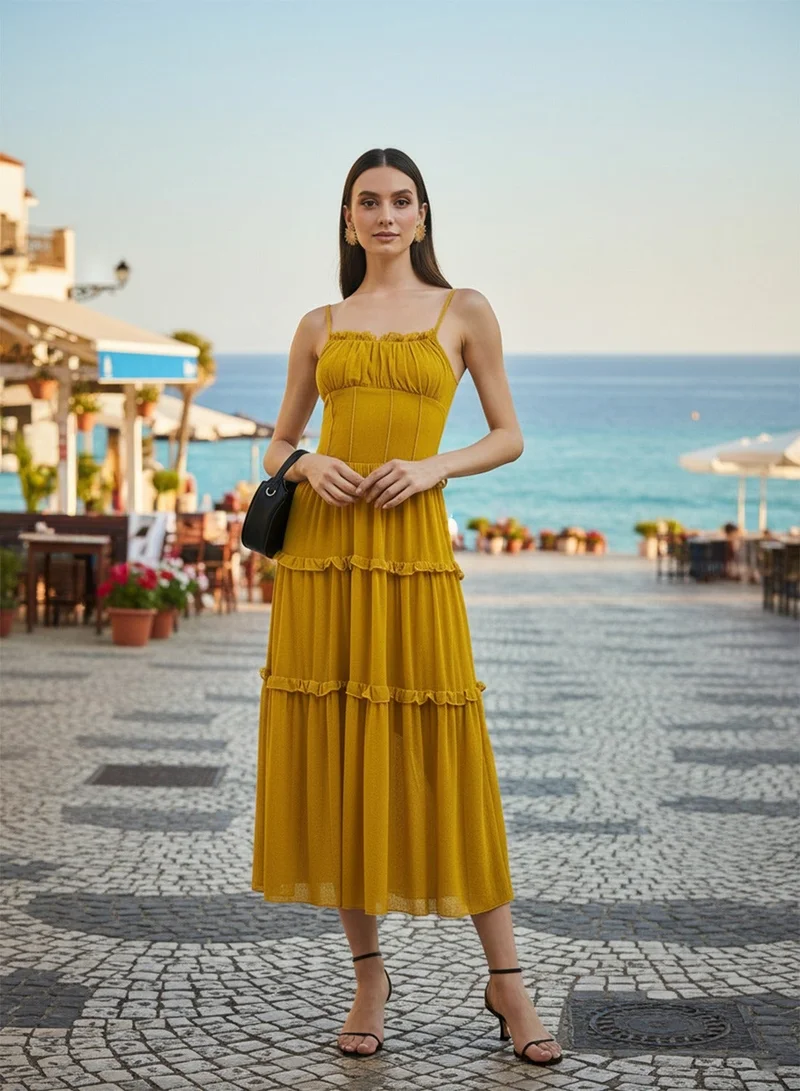 ELLA Tiered Strappy Dress