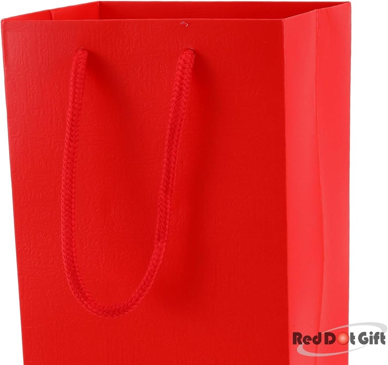 Red Dot Gift® Pack of 10 Red Wine Bottle Bags - Reusable and Sturdy Gift Bags for Festivals and Parties - Image 2
