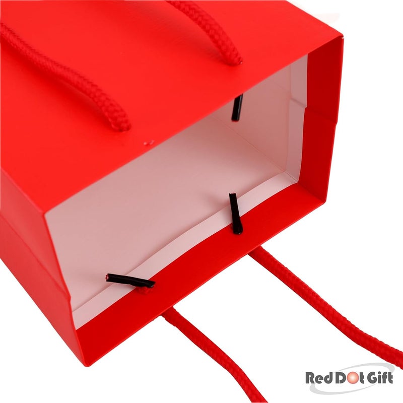 Red Dot Gift® Pack of 10 Red Wine Bottle Bags - Reusable and Sturdy Gift Bags for Festivals and Parties - Image 5