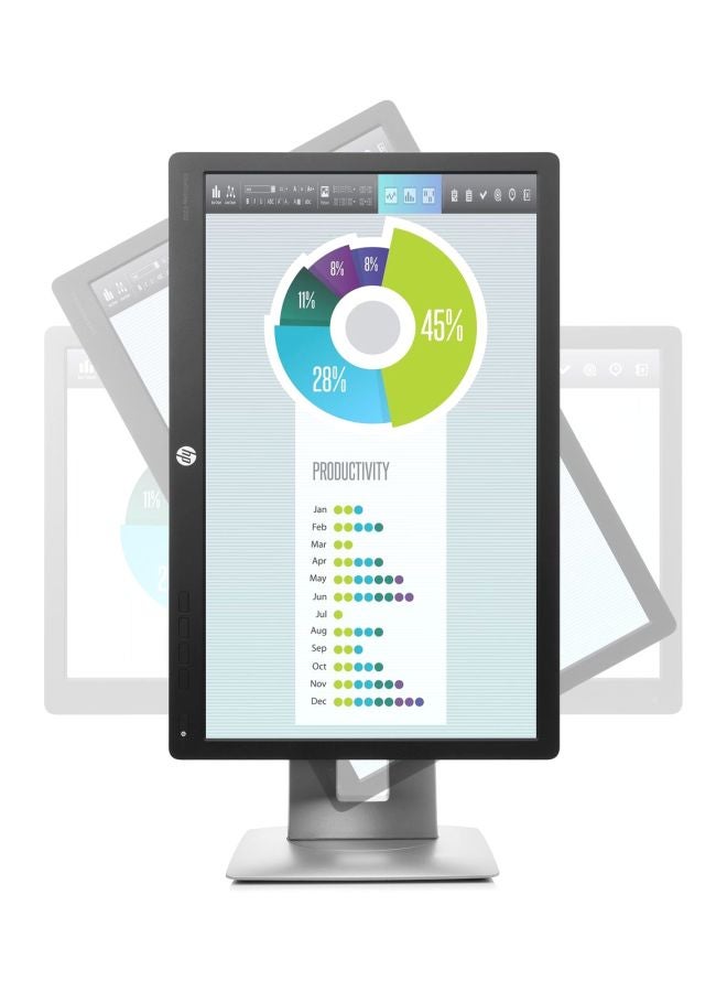 HP شاشة عرض LED بدقة عالية الوضوح مقاس 20 بوصة أسود/ فضي - Image 3