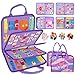 Qizfun Montessori Busy Board Book for Toddlers Mermaid Sensory Learning Toy for Girls Educational Fine Motor Skills Toy Travel Busy Board for Car Airplane - Image 2