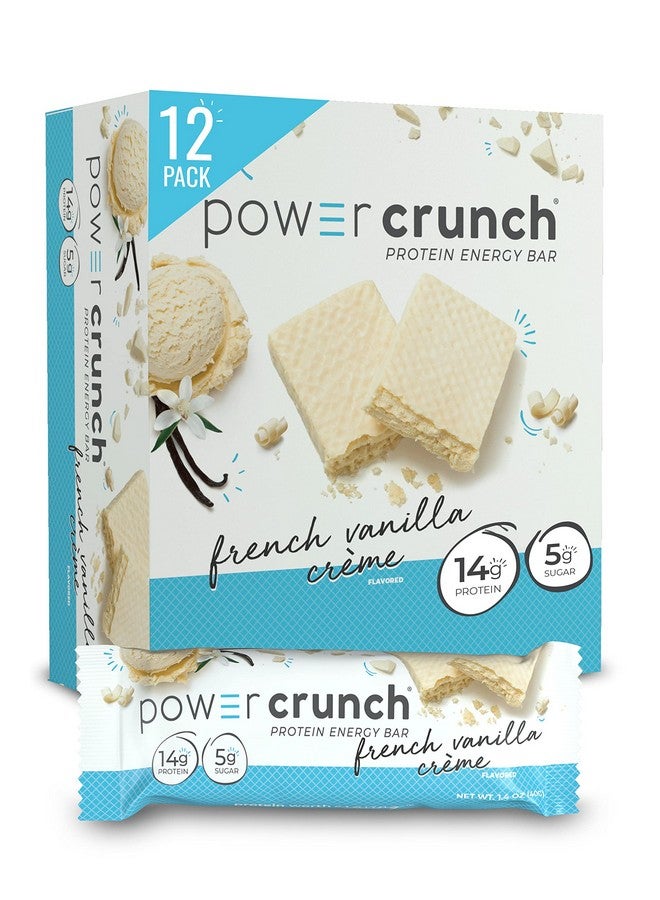 Power Crunch Protein Wafer Bars, High Protein Snacks with Delicious Taste, French Vanilla Creme, 1.4 Ounce (12 Count) - Image 1