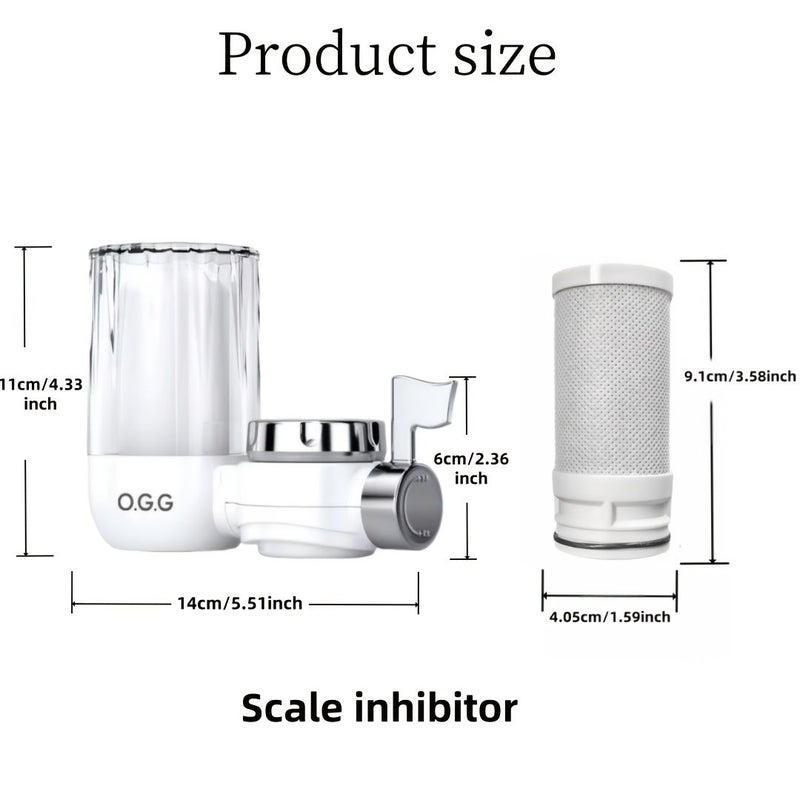 Faucet Filter Activated Carbon Fiber Filter Element With Super Absorbent Material 1 Machine 3 Cores Effectively Reduces Chlorine Content Suitable For Standard Faucets - Image 5