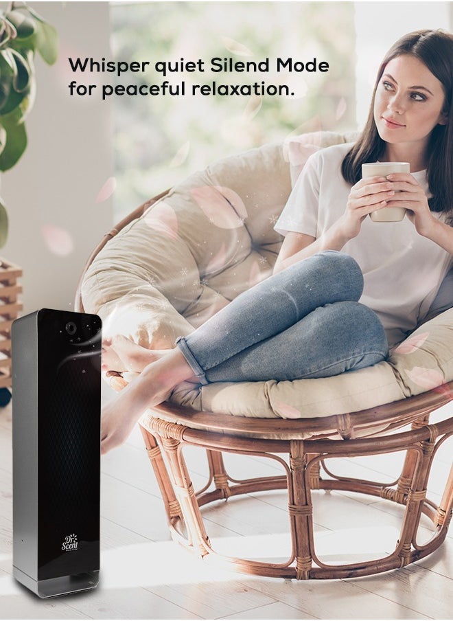 Dr Scent Dr Scent Essential Oil Standalone Mini Diffuser Machine Aromatherapy Scent Diffuser Device for Home, Hotel, Office & Gym | Modern Design, Advanced Scenting Tech | up to 600m³ Coverage Area  - Image 3