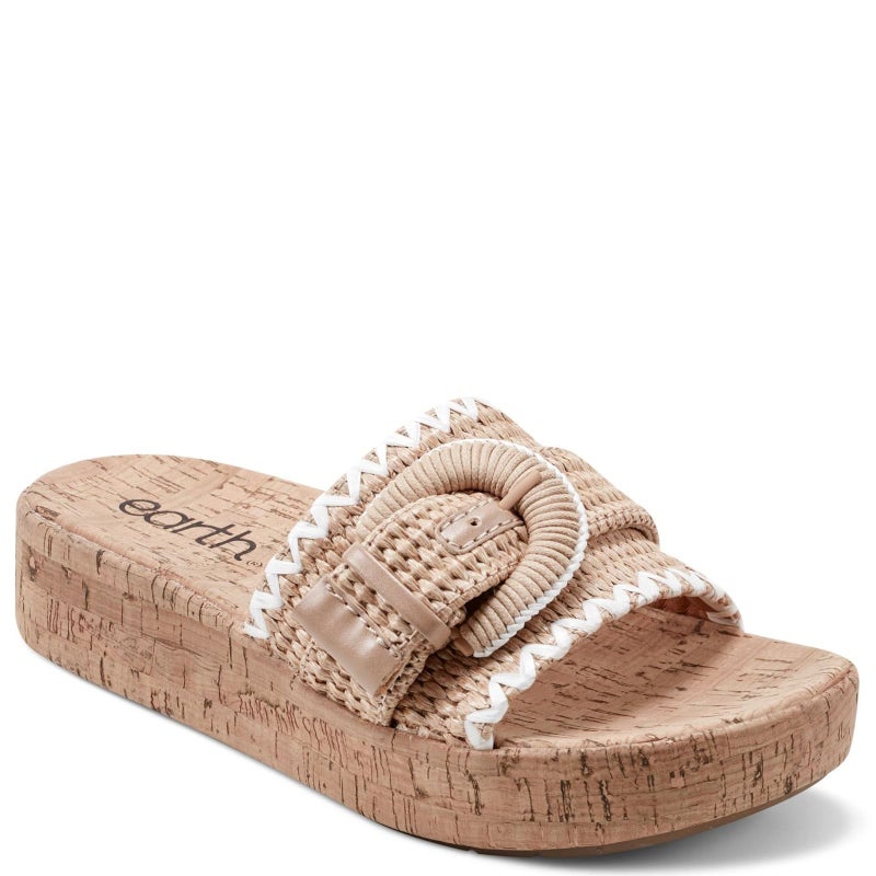 EarthÂ® Samsy Platform Wedge Sandals, Light Natural 110, 6 M - Image 1