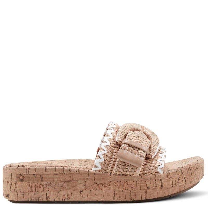 EarthÂ® Samsy Platform Wedge Sandals, Light Natural 110, 6 M - Image 4