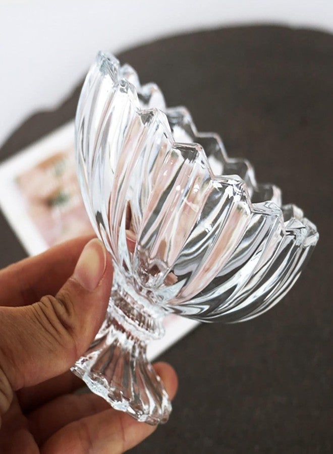 PSMS Crystal Premium Ice Ville Ice Cream Bowl, Dessert Cup for Sundae, Sweets,Snacks, Fruit, Pudding, Nuts or Dip, Serving Bowls Set of 6 Pcs Lead Free and BPA Free etc (1, icecup-170ml) - Image 3