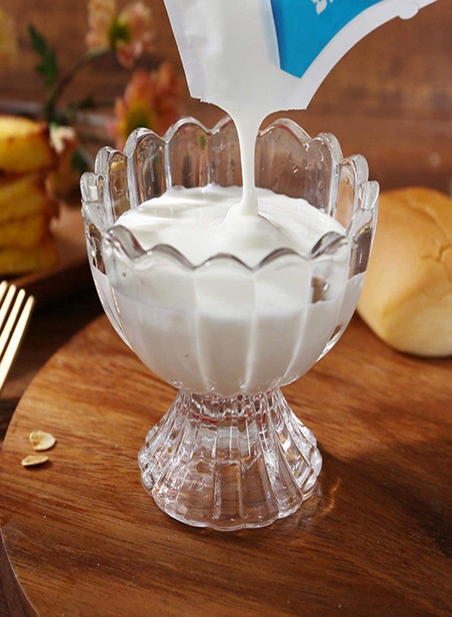 PSMS Crystal Premium Ice Ville Ice Cream Bowl, Dessert Cup for Sundae, Sweets,Snacks, Fruit, Pudding, Nuts or Dip, Serving Bowls Set of 6 Pcs Lead Free and BPA Free etc (1, icecup-170ml) - Image 5