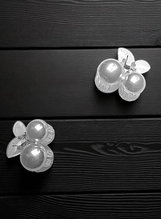 FREEBIES Pack of 2 Stylish White Cherry Hair Clutcher | Strong Grip Claw Clips | Durable Accessories for Women & Girls - Image 2