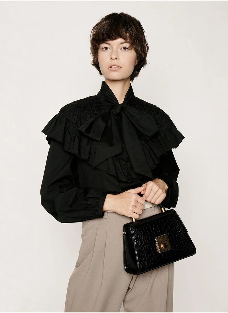 Charles & Keith - Charles & Keith Clock Effect Structured Sculpture Bag - Image 1