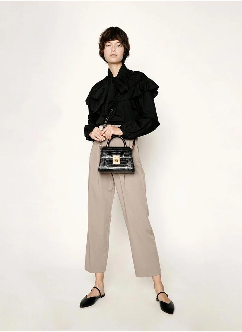 Charles & Keith - Charles & Keith Clock Effect Structured Sculpture Bag - Image 1