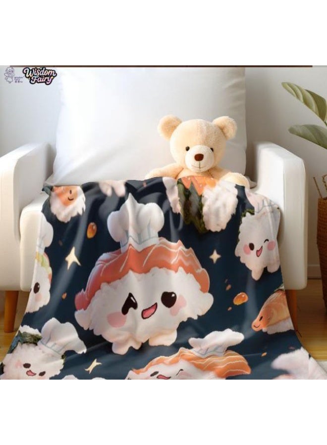 عام Wisdom Fairy (أحدث) بطانية رقيقة من الفانيلا (دافئة ومريحة، ومناسبة للنوم، واستخدام اللعبة، وإزالة الغبار والرمل) 150 سم * 200 سم - 51 - Image 1