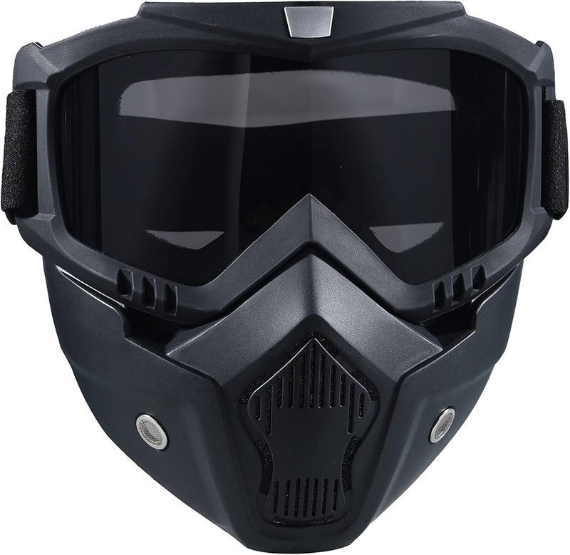 BROYEUR Tactical Full Face Paintball Mask with Anti Fog and Detachable Goggles - Image 1