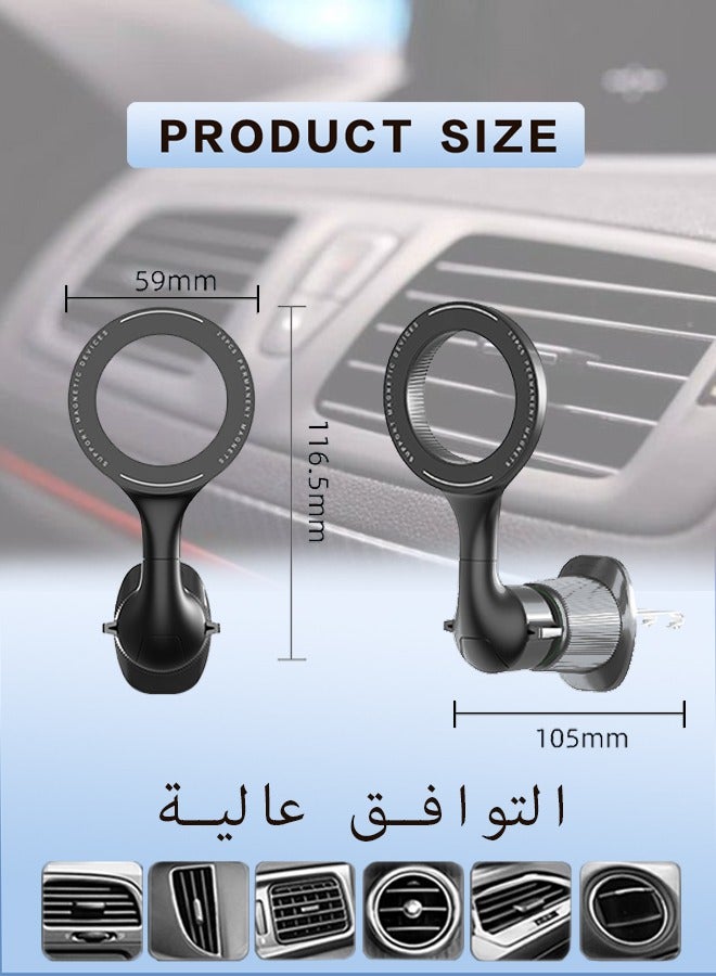 المغناطيسي حامل الهاتف المحمول للسيارة ، مع مغناطيس قوي على اي فون 14 / 13 / 12 برو ماكس زائد ميني megsafe القضية . - Image 2