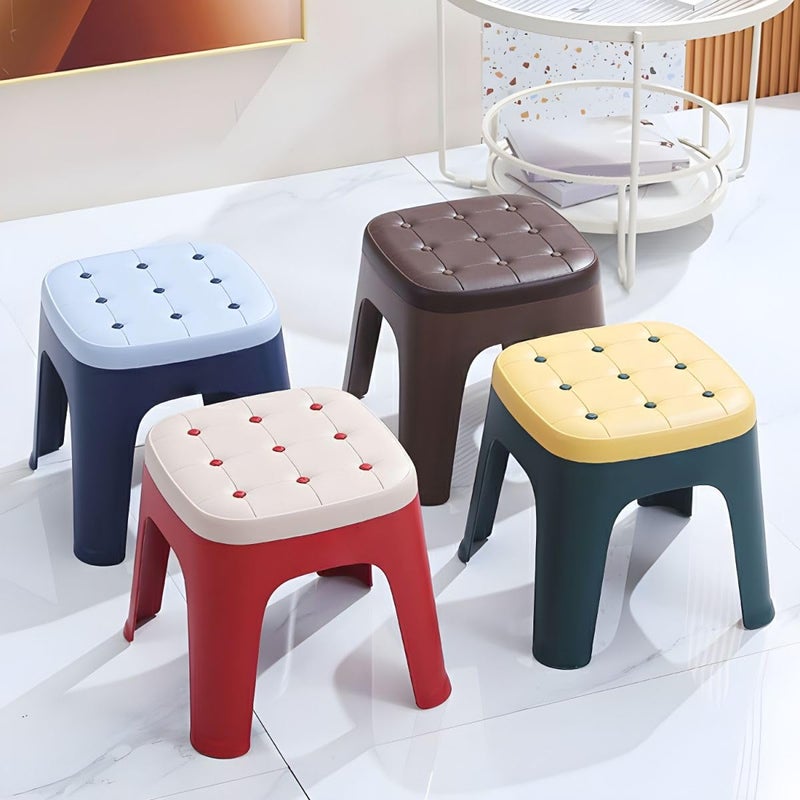 ISTARA ISTARA Strong and Durable Unbreakable Unbreakable Plastic Seating Stool for Kids Home Bedroom Bathroom Kitchen Living Room Office Adult Kids Garden Stool with high Load Capacity  - Image 3